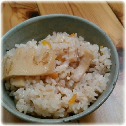 雑穀米で作りました。
久しぶりの筍ご飯に家族にも喜んでもらえました。
とっても美味しかったです♡
ご馳走さま(*^^*)